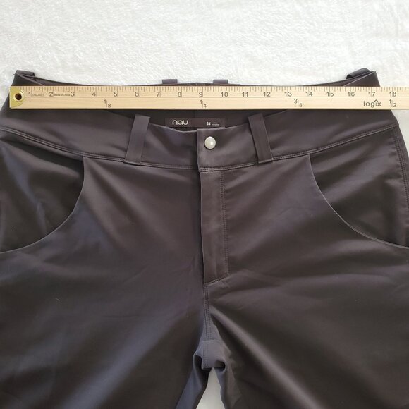Nau Chocolate Brown Stretch Pants Activewear Hike Outdoor Pants Women's Size 14 - Picture 11 of 16